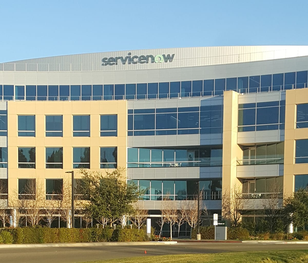 ServiceNow global headquarters in Santa Clara, CA.